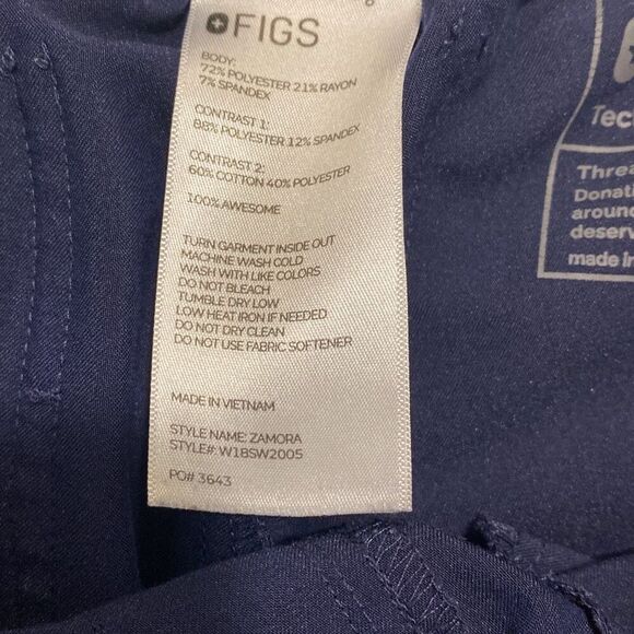 Figs scrubs jogger, pants, size small  - Picture 7 of 8